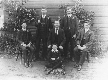 Photograph, Geraghty father and sons, 1910