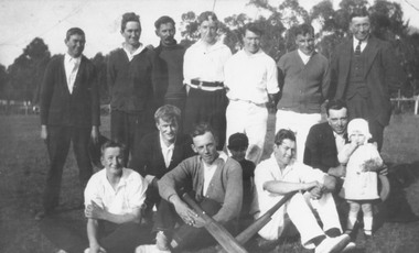 Photograph, First Heathmont Cricket Club in 1922 (social)