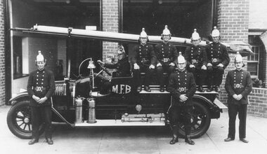 Photograph, Ringwood Fire Brigade "New" Station 1930's