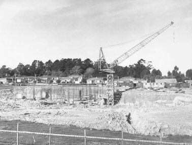 Photograph, Maroondah Hospital site works - 24 September 1973