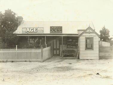 Photograph, Ringwood first Post Office - 1906
