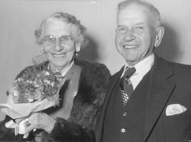 Photograph, Mr. and Mrs. Bert Milne, Ringwood Old Timers(undated)