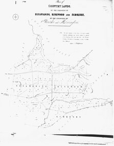 Map, Plan of Country Lands, in the Parishes of Nunawading, Ringwood and Scoresby. c1870