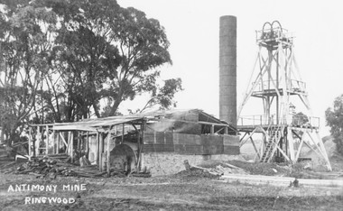 Photograph, Antimony Mine, Ringwood,1920. (Later Civic Centre site)