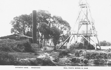 Photograph, Antimony Mine, Ringwood, 1920