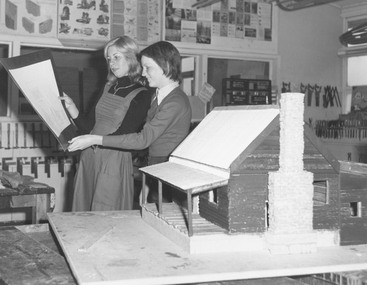 Photograph, Ringwood High School- Schools model. Miners cottage, c1974/75