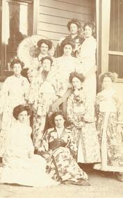 Photograph, Group photograph (c.1909) captioned "Tea Ladies, Mechanics Institute Bazaar, Ringwood"