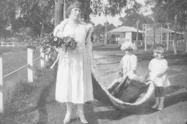 Photograph, Ringwood Choral Society Concert, 1919. Miss Cis Hydon (Queen Carnival)