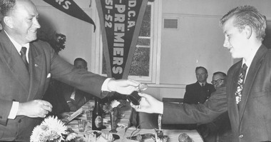 Photograph, Ringwood Cricket Club presentation night. Premiers 1951-52