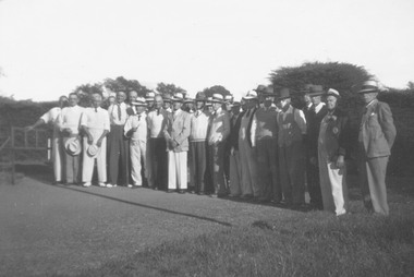 Photograph, Ringwood Bowls Club members. c1950's