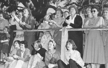 Photograph, Spectators at Ringwood v Croydon football match at Ringwood, 1958