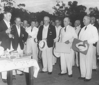 Photograph, Ringwood Bowling Club Prize Presentation, c1970/71