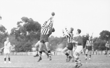 Photograph, Football Match - Ringwood v East Ringwood - 1955