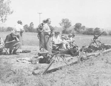 Photograph, Ringwood Rifle Club 1959.  Shooting against Lilydale on their range