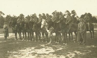 Photograph, Ringwood detachment of 10th Light Horse Regiment 1909