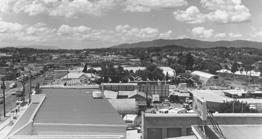 Photograph, Ringwood from top of S.E.C. pylon - 1973