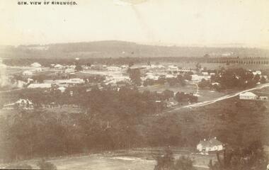 Photograph, View of Ringwood in 1912 taken from Loughnan's Hill