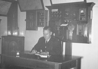 Photograph, Ringwood Fire Station control room, 1960