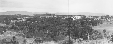Photograph, View overlooking Ringwood from Loughnan Road, c1946