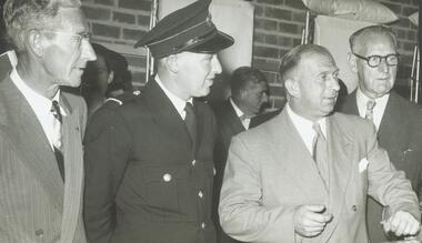 Photograph, Opening of Ringwood Ambulance Station in Pitt Street, Ringwood - 12/1/1956 by SIr Henry Bolte