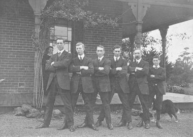 Photograph, Miles family members, c.1909. Taken at 'Woorara'