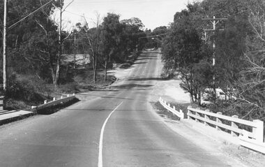Photograph, Two photos taken at Deep Creek Road bridge c.1973