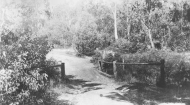 Photograph, Deep Creek bridge and road c.1935
