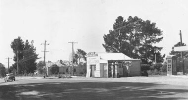 Photograph, Corner Warrandyte and Oban Roads.  Formerly site of Milnes Store, 1964