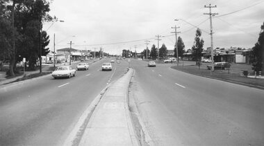 Photograph, Canterbury Road, Heathmont looking east from railway bridge. 1973