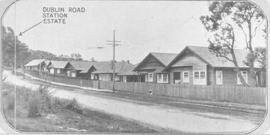 Photograph, Two photographs of Bedford Road, Dublin Road Station Estate land sale promotion. Ringwood, 1923. (J.B. McAlpin agent)