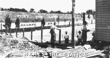 Photograph, Two promotional photographs depicting Ringwood East Railway Station Estate c.1925