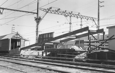 Photograph, Ramp replacing steps at Ringwood Railway Station 1963
