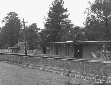 Photograph, New and old East Ringwood station - 1975