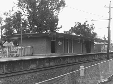 Photograph, New East Ringwood railway station - 1975.  (Replacing old building)