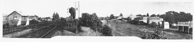 Photograph, Ringwood Railway Station and Main Road circa 1910, taken from Weekly Times newspaper compilation photograph