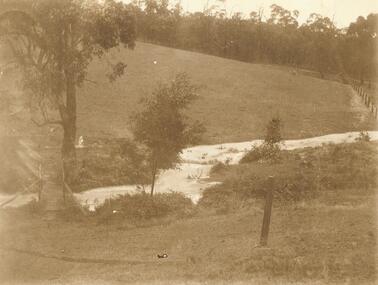 Photograph, Creek at "Quambee", North Ringwood, after 50 points of rain, c.1912-13