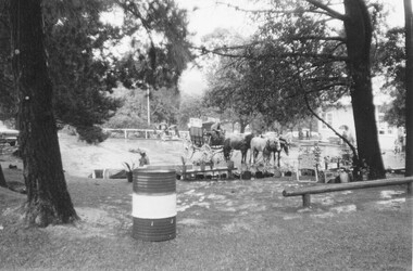 Photograph, Ron Mason's coach at North Ringwood State School 50th year celebrations, 20/10/1973