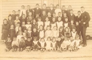 Photograph, Mr. Cass's School.  Teacher - Mr. J. Cass (Mr. Cass Senior's Son). 1893
