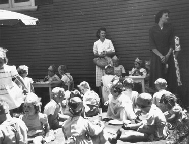 Photograph, 1950 - Parish Hall Xmas Party, Church of England, Ringwood Street, Ringwood
