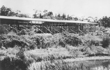 Photograph, Norwood High School under construction - Byron Street, Ringwood - 1958