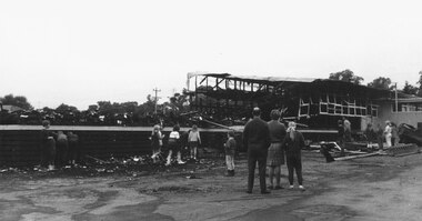 Photograph, Eastwood State School, Alexandra Road, Ringwood East, severely damaged by fire - 2 May, 1970