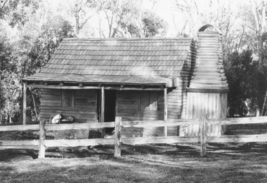 Photograph, Miner's cottage replica, Ringwood Lake - circa late 1990s