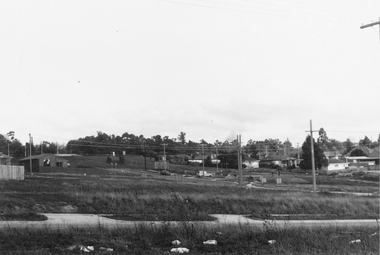 Photograph, Eastward view across Jull Road, North Ringwood between Inverel and Carol Courts - 1981