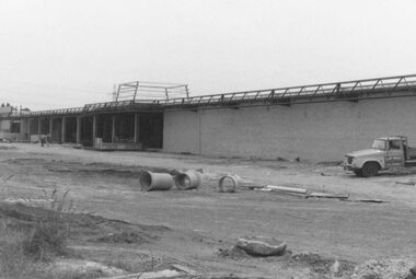 Photograph, Target Square shopping complex under construction, Seymour Street, Ringwood - 1984
