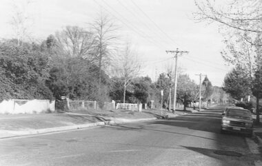 Photograph, Westward view from No.1 Bond Street, Ringwood - 1981