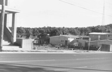 Photograph, Ringwood Street Ringwood.  The excavations preparing for buildings next to social security buildings. 1981