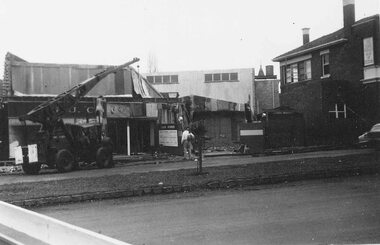 Photograph, Coles Store, Ringwood being altered/extended. 1959