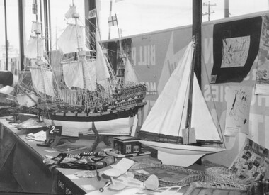Photograph, Boat Exhibits at Bill Patterson Motors Monster Hobbies Competition. Ringwood 1959