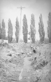 Photograph, Ringwood Lake.  Rebuilding drainage  (c.1960's)