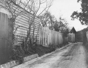 Photograph, Old right of way now Civic Place, Ringwood. 1960's
